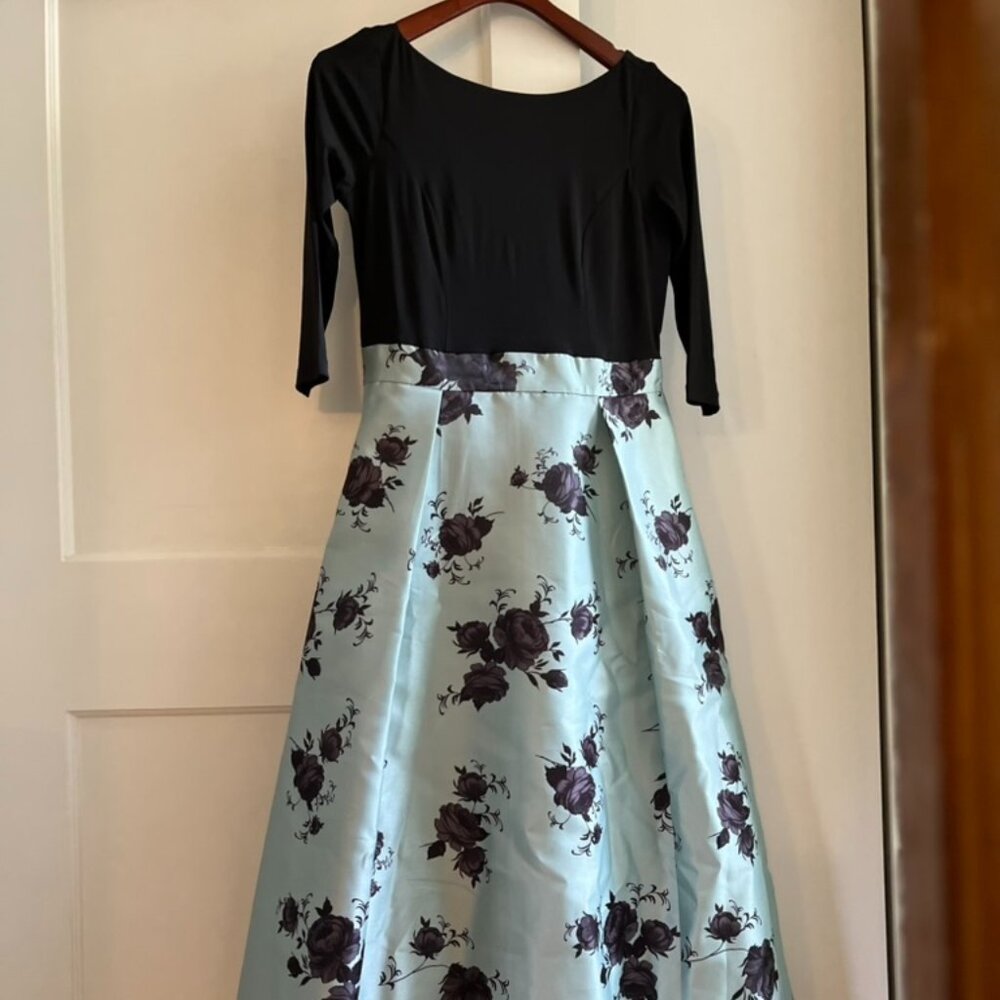 Gorgeous Floral Silk Dupioni Dress